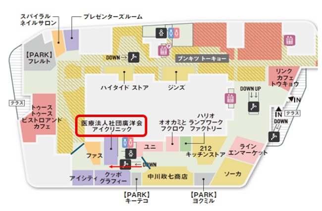 ニュウマン高輪館内図
