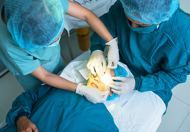 白内障手術の様子